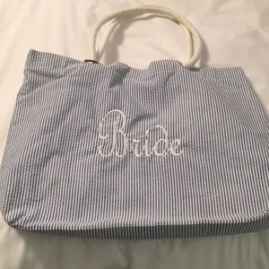 Bride embroidered Tote